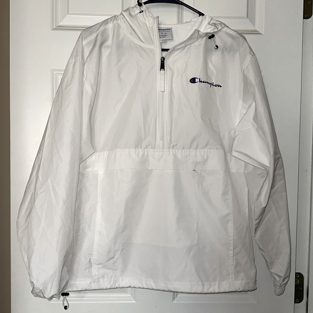 EUC Mens Champion Packable Windbreaker Hooded